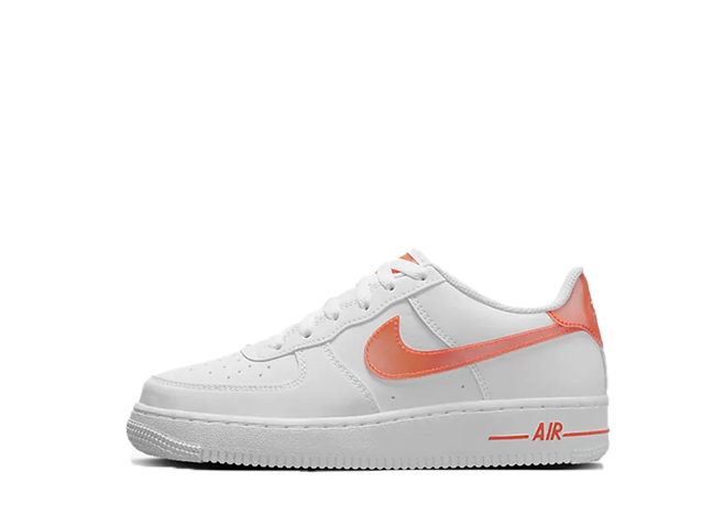 ナイキ Gs エアフォース1 ロー ネクスト ネイチャー "ホワイト" ホワイト/セーフティオレンジ