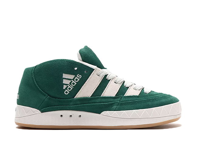 アトモス × アディダス アディマティック ミッド "カレッジエイトグリーン/ホワイト/ガム"