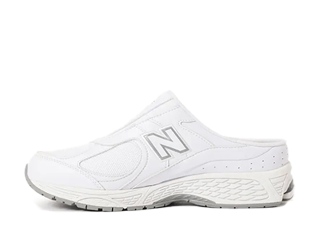 BEAMS New Balance 2002R Mule "White/Grey"
