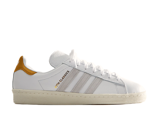 キス × アディダス オリジナルス キャンパス 80s サマー2023 "マンゴー/ホワイト/オフホワイト"