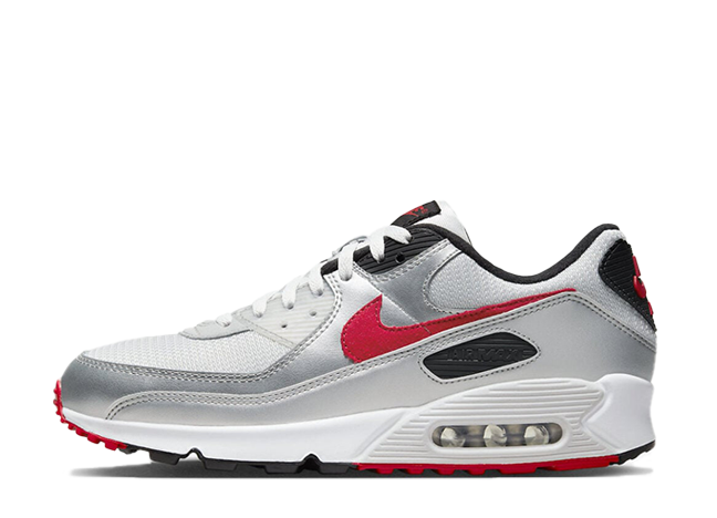 Nike Air Max 90 "Photon Dust/University Red/Silver"