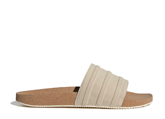 アディダス アディレッタ プレミアムサンダル "ワンダーホワイト/ブルー/ベージュ"