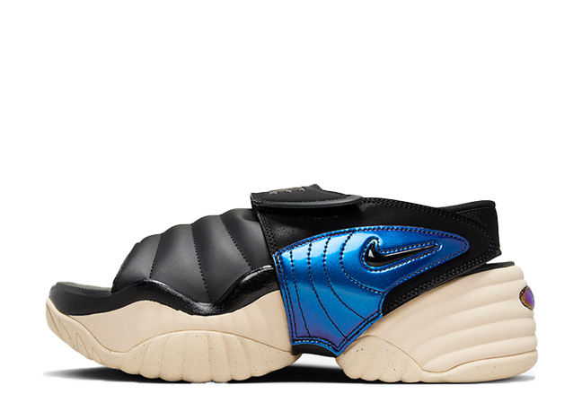 Nike Wmns Air Adjust Force Sandal "Black/Sanddrift/Blue"