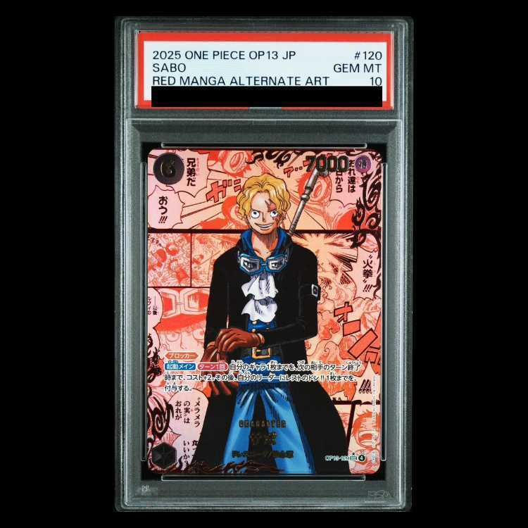 【PSA10】サボ(パラレル)(レッドスーパーパラレル)(コミックパラレル・コミパラ・漫画背景)