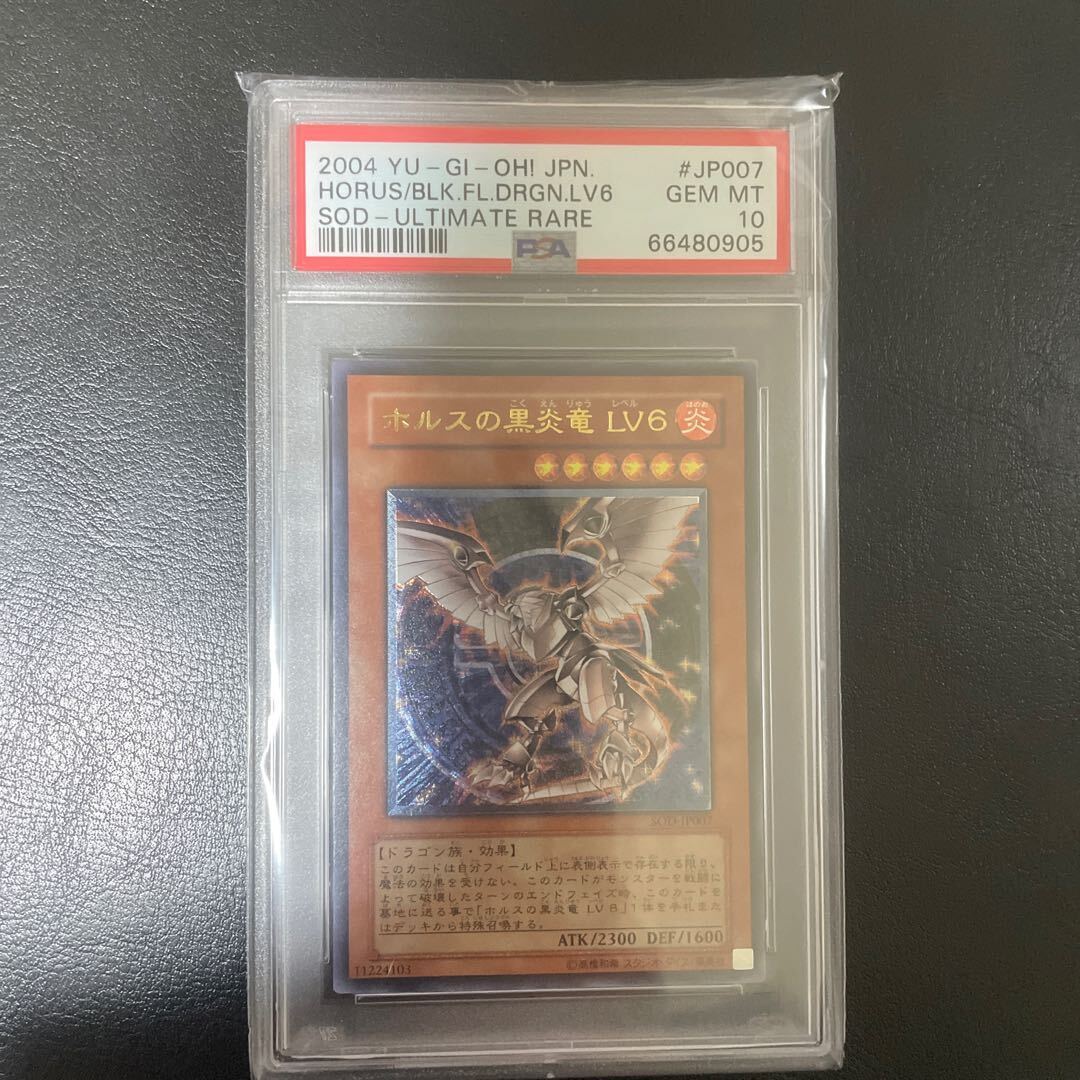 【PSA10】ホルスの黒Fire竜 LV6