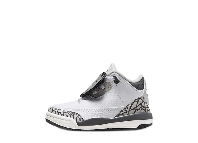 ナイキ Td エアジョーダン3 "アニマルアイコン" ホワイト/グレー