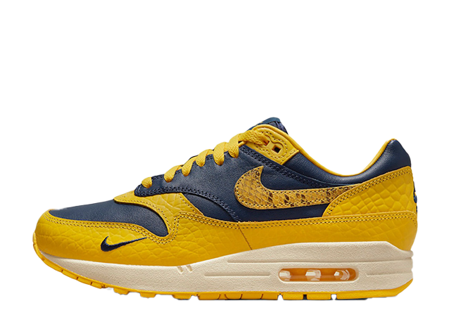 ナイキ ウィメンズ エアマックス1 PRM "ヘッド トゥ ヘッド" ミッドナイトネイビー/バーシティメイズ