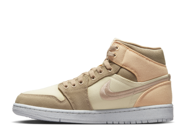 ナイキ ウィメンズ エアジョーダン1 ミッド SE "セレスティアルゴールド/ホワイト"