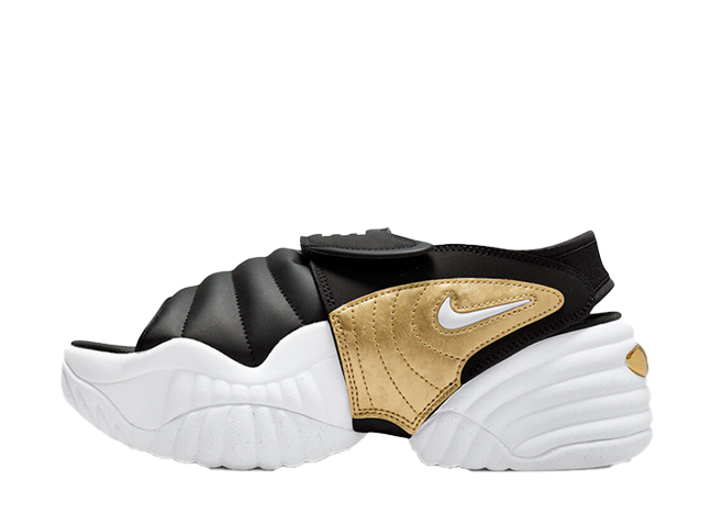 Nike Wmns Air Adjust Force Sandal "Black/White/Gold"