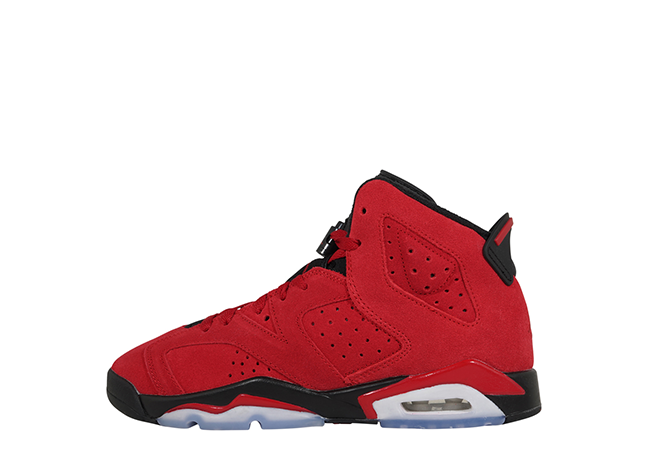 ナイキ Gs エアジョーダン6 レトロ "トロブラボー" バーシティレッド/ブラック