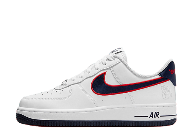 Nike Wmns Air Force 1 Low "Houston Comets Four Peat" White/Navy