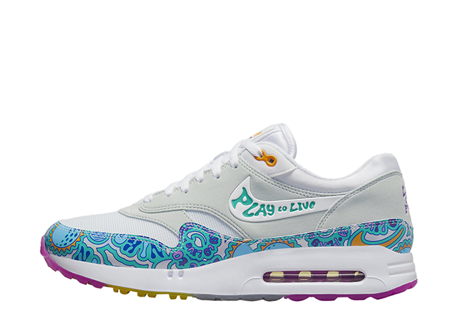 ナイキ エアマックス1 '86 OG ゴルフ NRG "プレイトゥライブ" ホワイト/ライトシルバー/フューシャドリーム