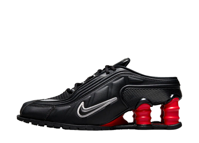 Martine Rose × Nike Shox MR4 "Black Eggplant/Red"