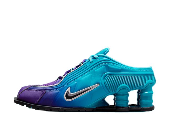 Martine Rose × Nike Shox MR4 "Scuba Blue/Purple/Black"