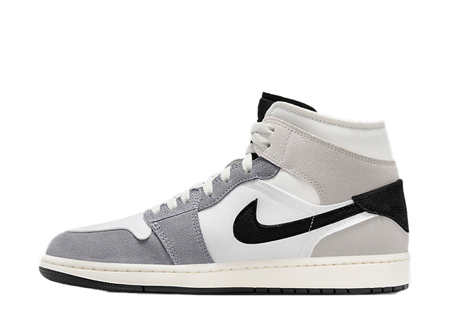 ナイキ エアジョーダン1 ミッド SE クラフト "セメントグレー" セメントグレー/ブラック/テックグレー/ホワイト/セイル