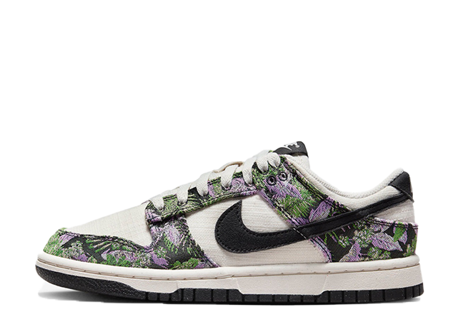 ナイキ ウィメンズ ダンク ロー ネクスト ネイチャー "フローラルタペストリー" ファントム/ブラック