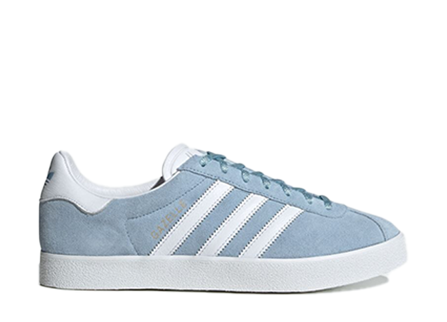 アディダス オリジナルス ガゼル85 "クリアスカイ/フットウェアホワイト/ゴールドメタリック"