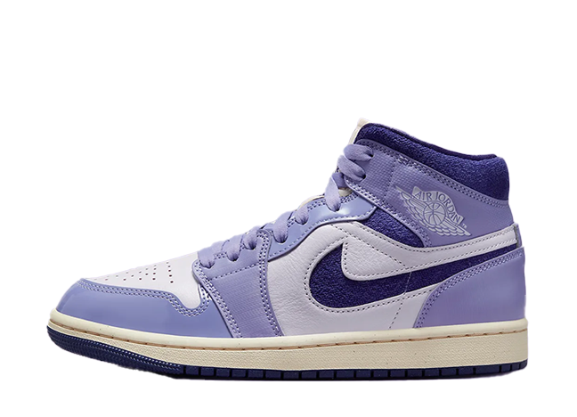 ナイキ ウィメンズ エアジョーダン1 ミッド "スカイJ ライトパープル/ベアリーグレープ/グアバアイス"