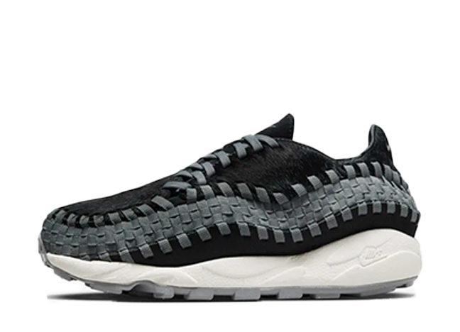 Nike Wmns Air Footscape Woven "Black and Smoke Grey" White
