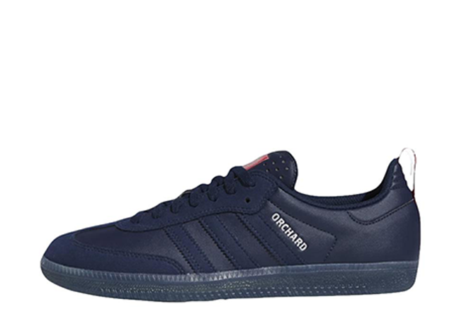 Orchard × New England Revolution × adidas Originals Samba ADV "Night Indigo/Silver Metallic/Red"