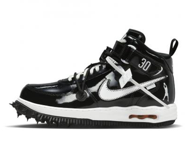 Off-White × Nike Air Force 1 Mid "Sheed"Black/White