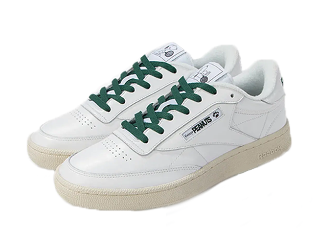 ピーナッツ × リーボック クラブC 85 ヴィンテージ "ホワイト/グリーン"