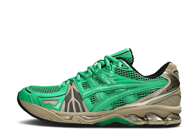 ゲーエムベーハー × アシックス ゲルカヤノ レガシー "シラントロ/ウッドクレープブラック"