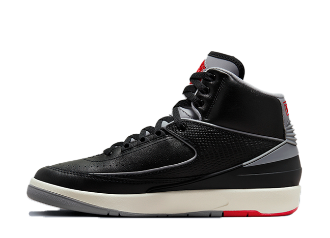 Nike Air Jordan 2 Retro "Black Cement" BlackCement/FireRed/Gray