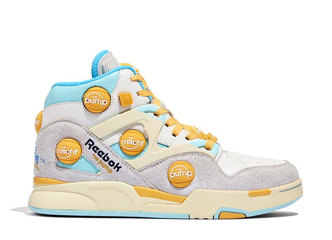 ミスチーフ × リーボック ポンプ オムニゾーン9 "サンブリーチド" ホワイト/イエロー
