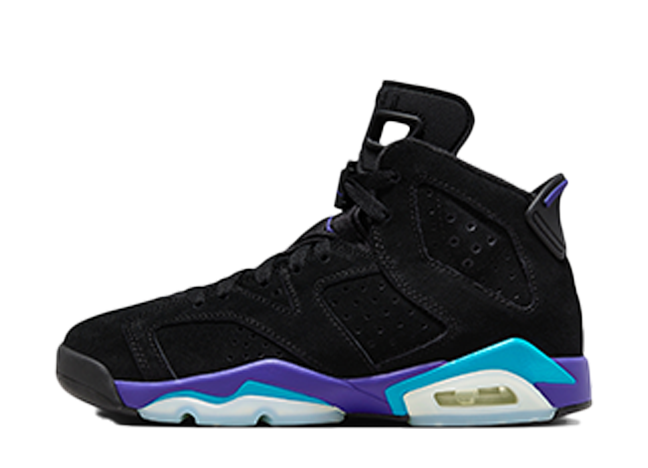 Nike GS Air Jordan 6 Retro "Aqua" Black/Bright/Concord/Aquatone