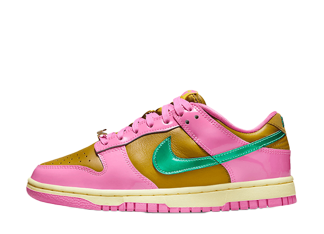 Parris Goebel × Nike WMNS Dunk Low "Playful Pink/Multi-Color-Bronzine-Clear"