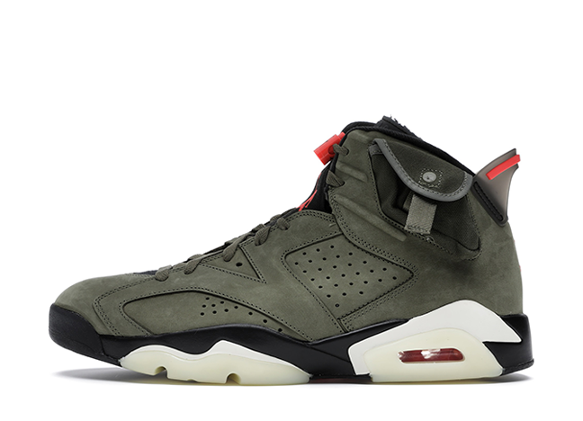 Travis Scott × Nike Air Jordan 6 Retro "Medium Olive/Black"
