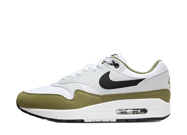 Nike Air Max 1 "Medium Olive" White/Black/Pure Platinum/Medium Olive