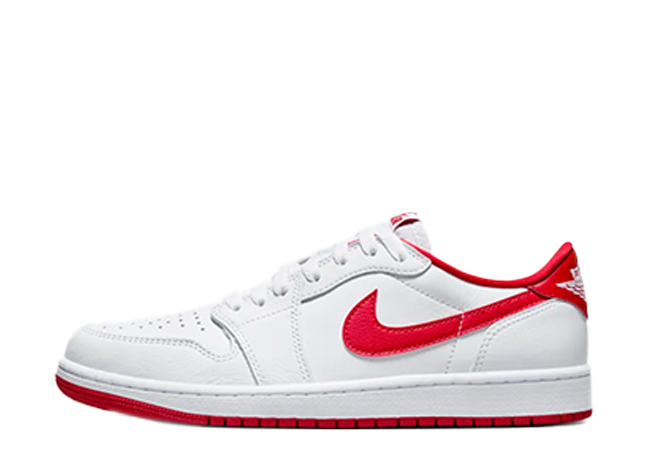 Nike Air Jordan 1 Retro Low OG "White/University Red"