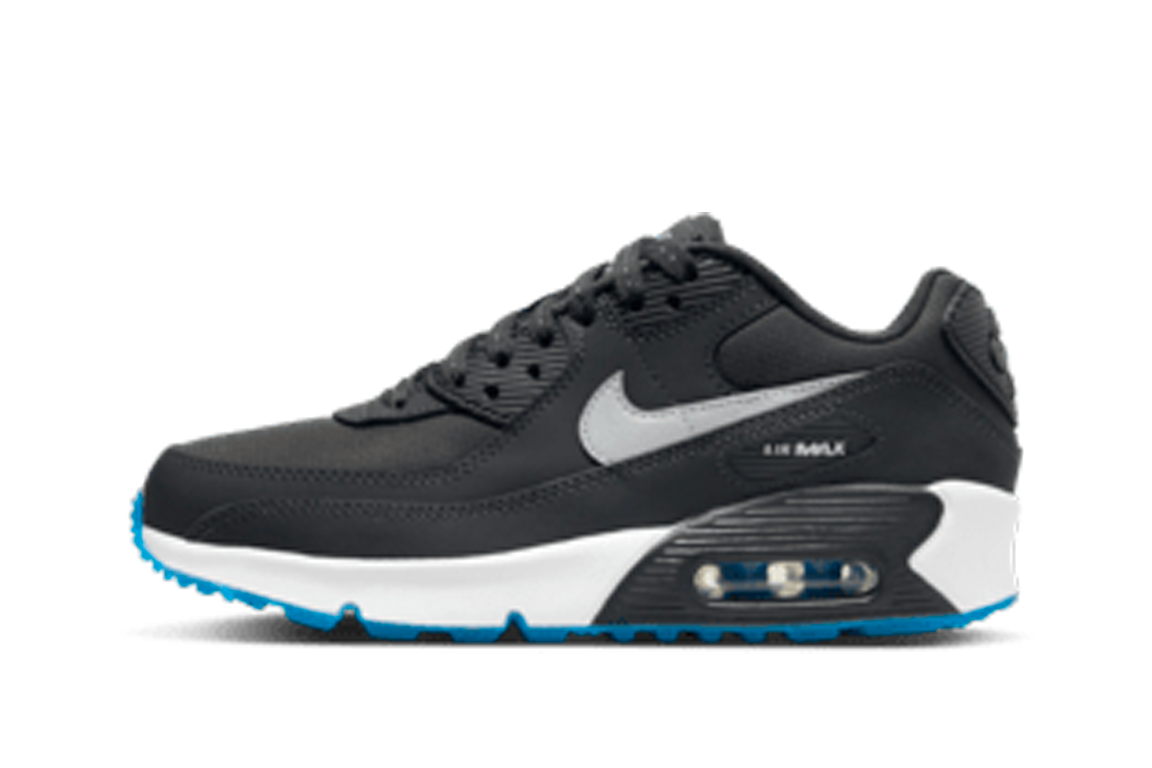 Nike GS Air Max 90 "Anthracite/Industrial Blue/Reflective Silver"