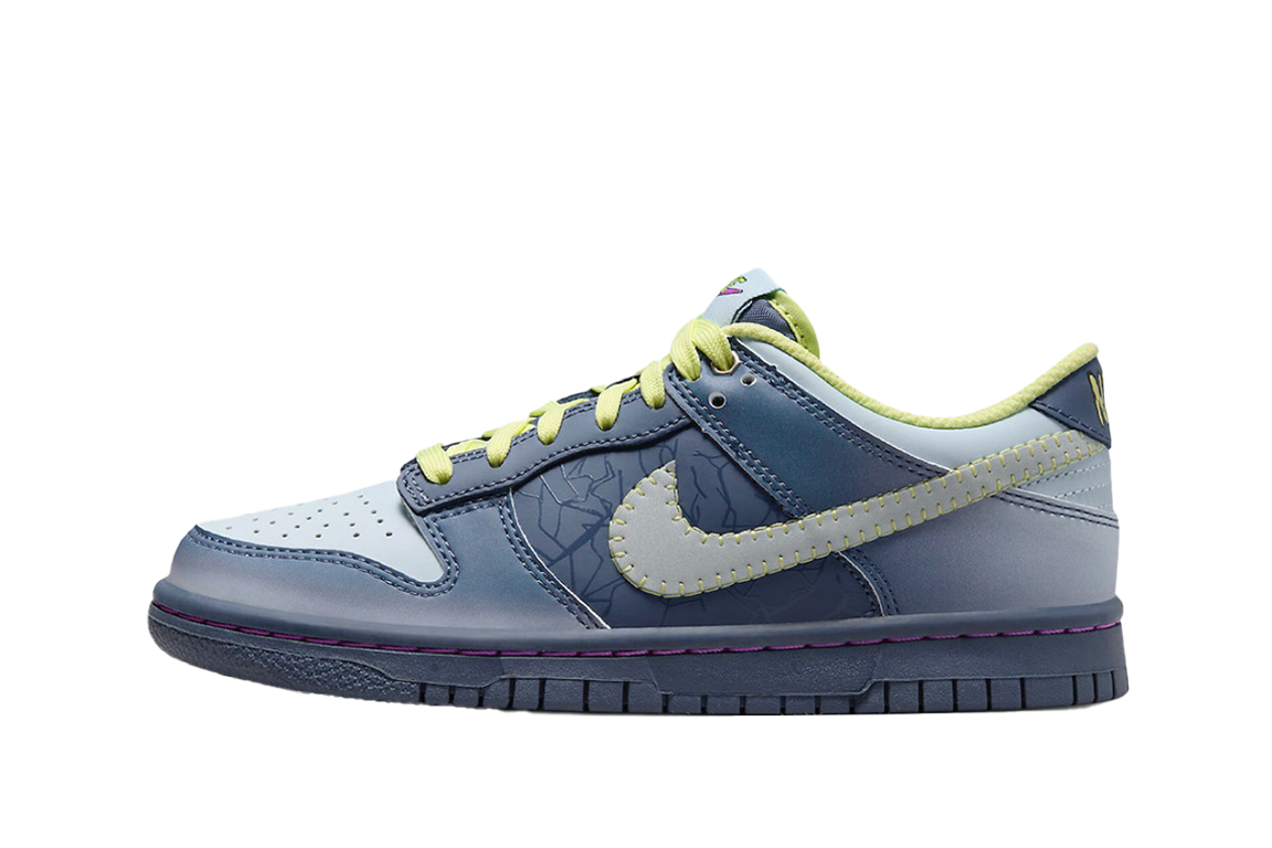 Nike GS Dunk Low "Halloween"Blue Tint/Luminous Green