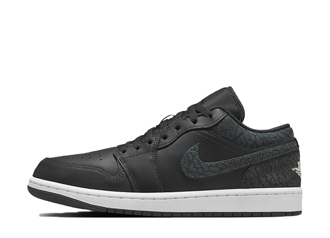 Nike Air Jordan 1 Low "Black Elephant"Off Noir/Black/White