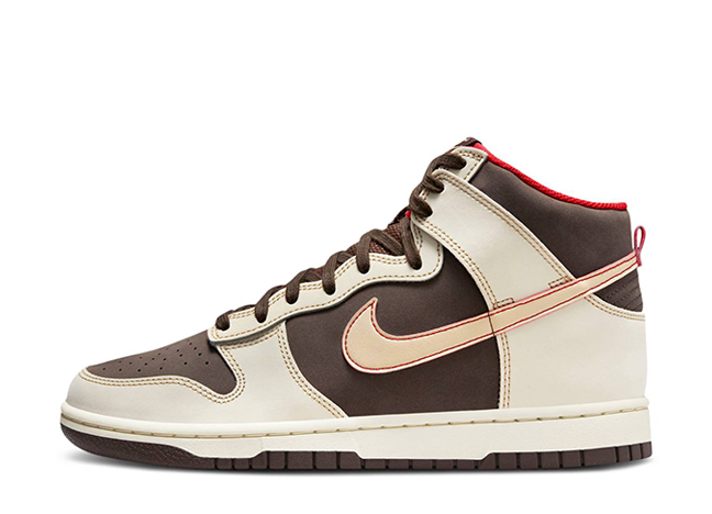 Nike Dunk High Retro SE "Baroque Brown" Baroque Brown/Coconut Milk/Mystic Red/Sesame