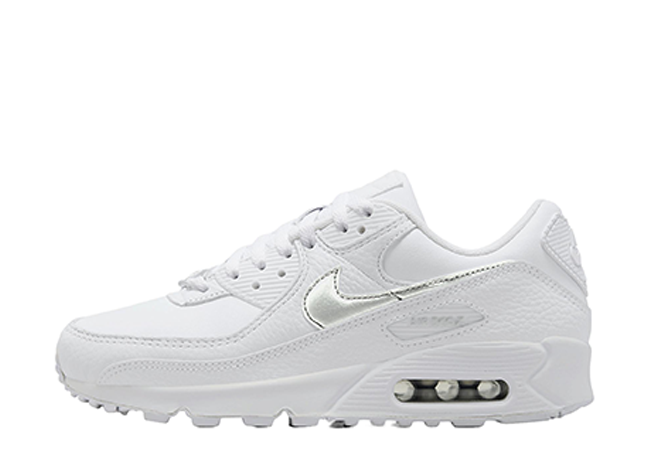 Nike WMNS Air Max 90 "White"White/Blue Joy/Metallic Silver