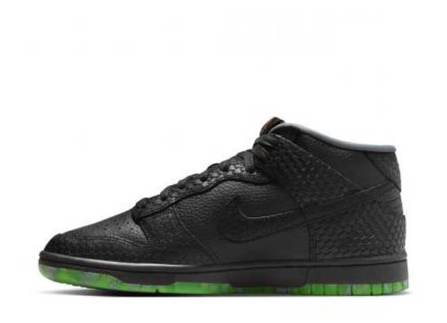 Nike Dunk Mid PRM "Halloween" Black/SmokeGrey/CampfireOrange