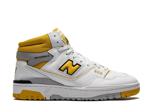 Aim_ Leon Dore × New Balance 650R "White/Yellow/Black"