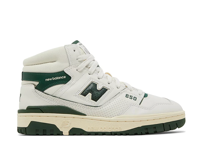 エメ レオン ドレ × ニューバランス 650R "ホワイト/グリーン/クリーム"