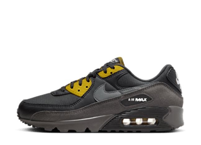 Nike Air Max 90 "Black/Bronzeen/Blue Tint/Medium Ash/Yellow"