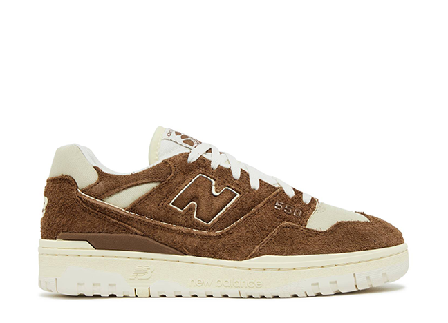 Aim_ Leon Dore × New Balance 550 "Brown/Beige/White"