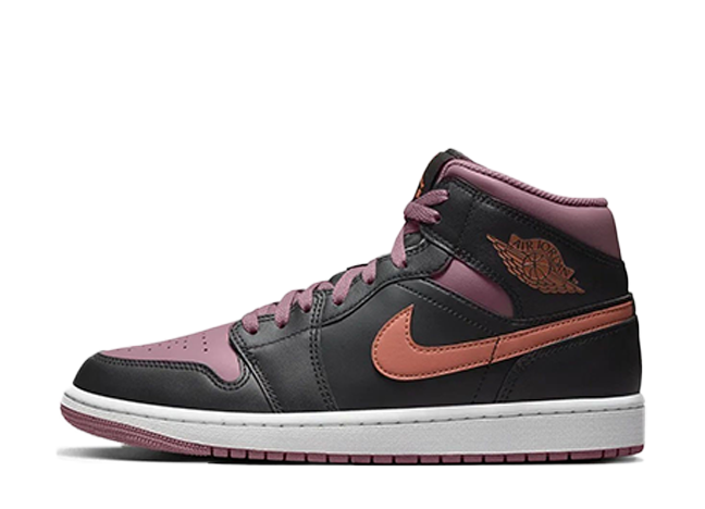 Nike Air Jordan 1 Mid SE "Black/Sky J Mauve/Sky J Orange/White"