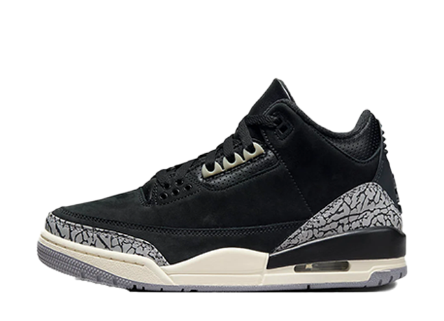 ナイキ ウィメンズ エアジョーダン3 レトロ "オフノアール/ホワイト"