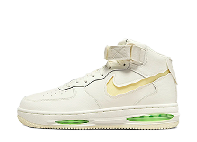 ナイキ エアフォース1 ミッド エヴォ "セイル"セイル/ライムブラスト/ココナッツミルク