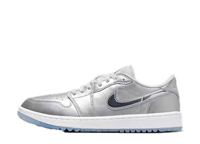 ナイキ エアジョーダン1 ロー ゴルフ "ギフトギビング" メタリックシルバー/ホワイト