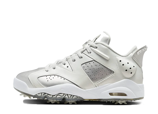 Nike Air Jordan 6 Retro Low Golf "Gift Giving" MetalicSilver/White