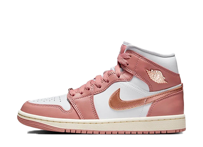 Nike WMNS Air Jordan 1 Mid SE "Red Stardust"Red Stardust/White